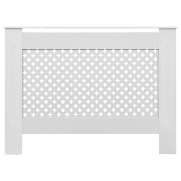 vidaXL Kryt na radiátor, biely 112x19x81,5 cm, MDF – Obrázok 3