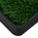 vidaXL Toaleta pre psy s nádobou a umelou trávou, zelená 64x51x3 cm WC – Obrázok 8