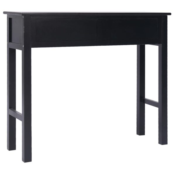 vidaXL Konzolový stolík čierny 90x30x77 cm drevený – Obrázok 4