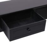 vidaXL Konzolový stolík čierny 90x30x77 cm drevený – Obrázok 6