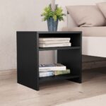 vidaXL Nočné stolíky 2 ks, čierne 40x30x40 cm, kompozitné drevo – Obrázok 2
