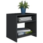 vidaXL Nočné stolíky 2 ks, čierne 40x30x40 cm, kompozitné drevo – Obrázok 3
