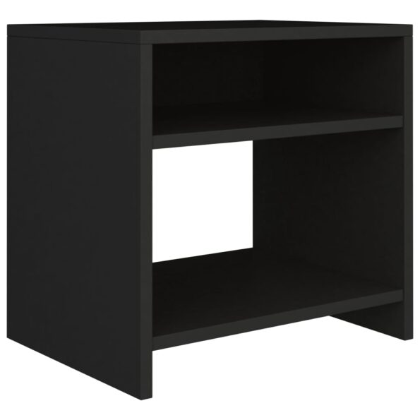 vidaXL Nočné stolíky 2 ks, čierne 40x30x40 cm, kompozitné drevo – Obrázok 4
