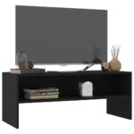 vidaXL TV skrinka, čierna 100x40x40 cm, kompozitné drevo – Obrázok 3