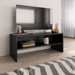 vidaXL TV skrinka, čierna 100x40x40 cm, kompozitné drevo
