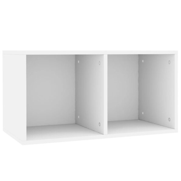 vidaXL Úložný box na vinyly, biely 71x34x36 cm, kompozitné drevo – Obrázok 2