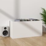 vidaXL Úložný box na vinyly, biely 71x34x36 cm, kompozitné drevo – Obrázok 7