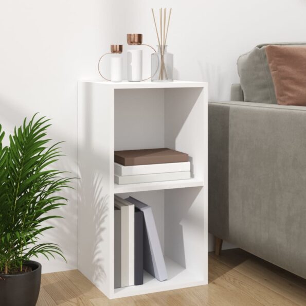 vidaXL Úložný box na vinyly, biely 71x34x36 cm, kompozitné drevo – Obrázok 8