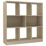 vidaXL Knižnica, dub sonoma 97,5x29,5x100 cm, kompozitné drevo – Obrázok 2