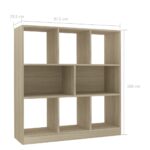 vidaXL Knižnica, dub sonoma 97,5x29,5x100 cm, kompozitné drevo – Obrázok 6
