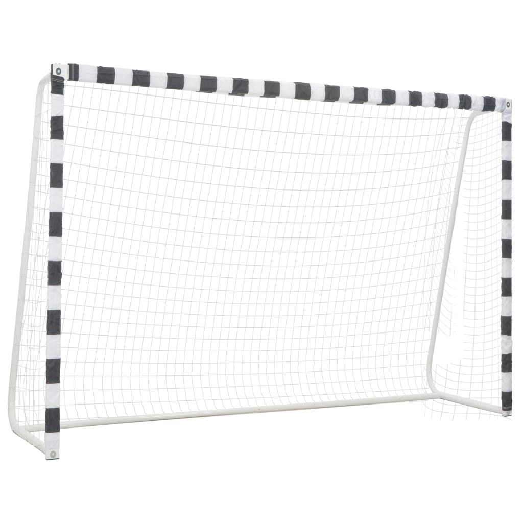 VXL8719883685151_a_en_hd_1.jpg vidaXL Futbalová bránka 300x200x90 cm kovová čierna a biela – Obrázok 1