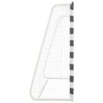 vidaXL Futbalová bránka 300x200x90 cm kovová čierna a biela – Obrázok 3