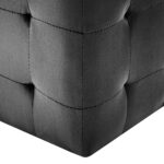 vidaXL Taburetky 2 ks čierne 30x30x30 cm semišová látka – Obrázok 5