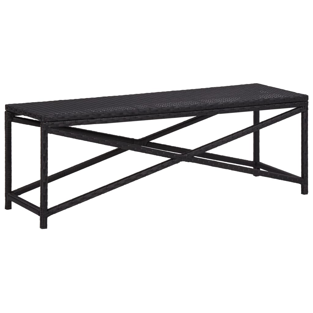 VXL8719883727608_a_en_hd_1.jpg vidaXL Záhradná lavica čierna 120 cm polyratanová – Obrázok 1