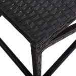 vidaXL Záhradná lavica čierna 120 cm polyratanová – Obrázok 4