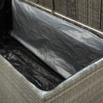 vidaXL Záhradný úložný box sivý 180x90x70 cm polyratanový – Obrázok 3