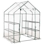 vidaXL Skleník s 8 policami 143x143x195 cm – Obrázok 2