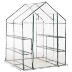 vidaXL Skleník s 8 policami 143x143x195 cm – Obrázok 3