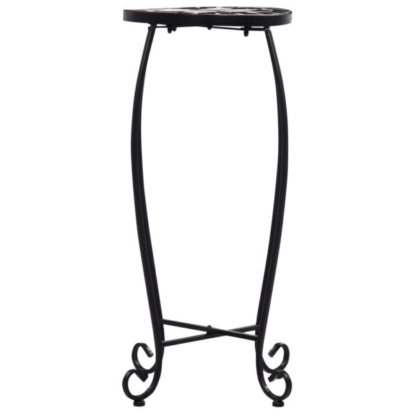 vidaXL Mozaikové stoly 3 ks, čierno biele, keramika – Obrázok 6