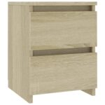 vidaXL Nočné stolíky 2 ks, dub sonoma 30x30x40 cm, kompozitné drevo – Obrázok 4