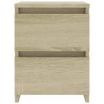 vidaXL Nočné stolíky 2 ks, dub sonoma 30x30x40 cm, kompozitné drevo – Obrázok 5