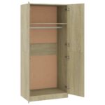 vidaXL Šatník, dub sonoma 80x52x180 cm, kompozitné drevo – Obrázok 5