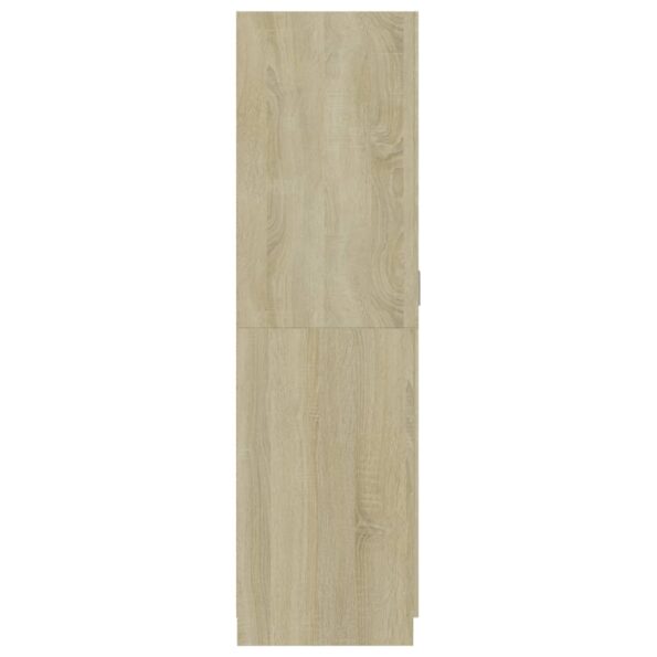 vidaXL Šatník, dub sonoma 80x52x180 cm, kompozitné drevo – Obrázok 7