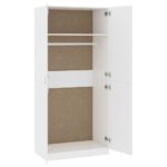 vidaXL Šatník, biely 90x52x200 cm, kompozitné drevo – Obrázok 5