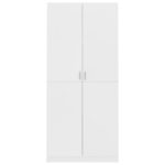 vidaXL Šatník, biely 90x52x200 cm, kompozitné drevo – Obrázok 6