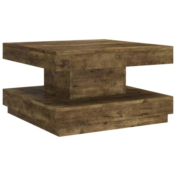 vidaXL Konferenčný stolík tmavohnedý 60x60x35 cm MDF – Obrázok 2