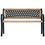 vidaXL Záhradná lavička 120 cm drevo – Obrázok 2