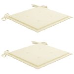 vidaXL Podložky na záhradné stoličky 2 ks 50x50x4 cm, oxfordská látka – Obrázok 3