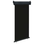 vidaXL Bočná markíza na balkón 100x250 cm, čierna