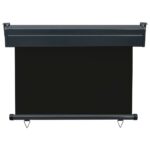 vidaXL Bočná markíza na balkón 100x250 cm, čierna – Obrázok 4