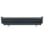 vidaXL Bočná markíza na balkón 100x250 cm, čierna – Obrázok 6