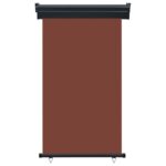 vidaXL Bočná markíza na balkón 100x250 cm, hnedá – Obrázok 2