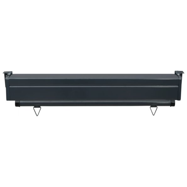 vidaXL Bočná markíza na balkón 100x250 cm, hnedá – Obrázok 6