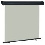 vidaXL Bočná markíza na balkón 170x250 cm sivá