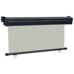 vidaXL Bočná markíza na balkón 170x250 cm sivá – Obrázok 3