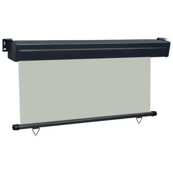 vidaXL Bočná markíza na balkón 170x250 cm sivá – Obrázok 3