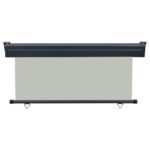 vidaXL Bočná markíza na balkón 170x250 cm sivá – Obrázok 4