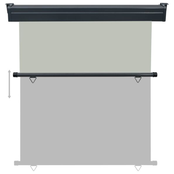 vidaXL Bočná markíza na balkón 170x250 cm sivá – Obrázok 5