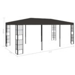 vidaXL Altánok antracitový 3x6 m – Obrázok 7
