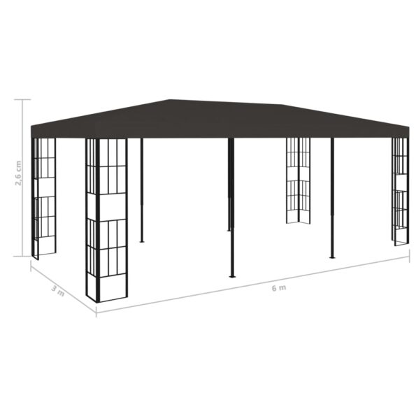 vidaXL Altánok antracitový 3x6 m – Obrázok 7