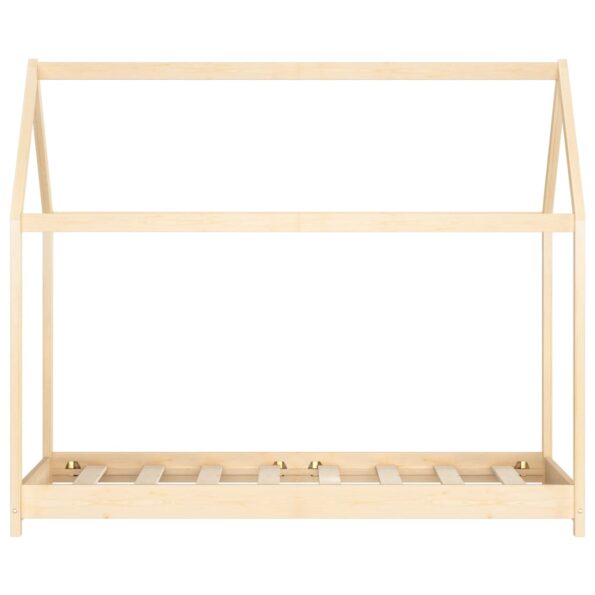 vidaXL Detský posteľný rám 70x140 cm borovicový masív – Obrázok 4