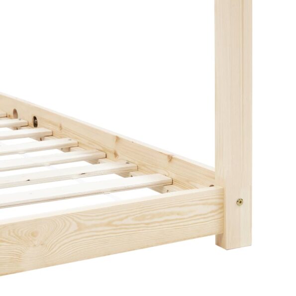 vidaXL Detský posteľný rám 70x140 cm borovicový masív – Obrázok 7