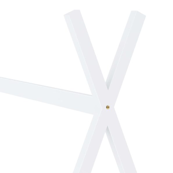 vidaXL Detský posteľný rám biely 80x160 cm borovicový masív – Obrázok 5