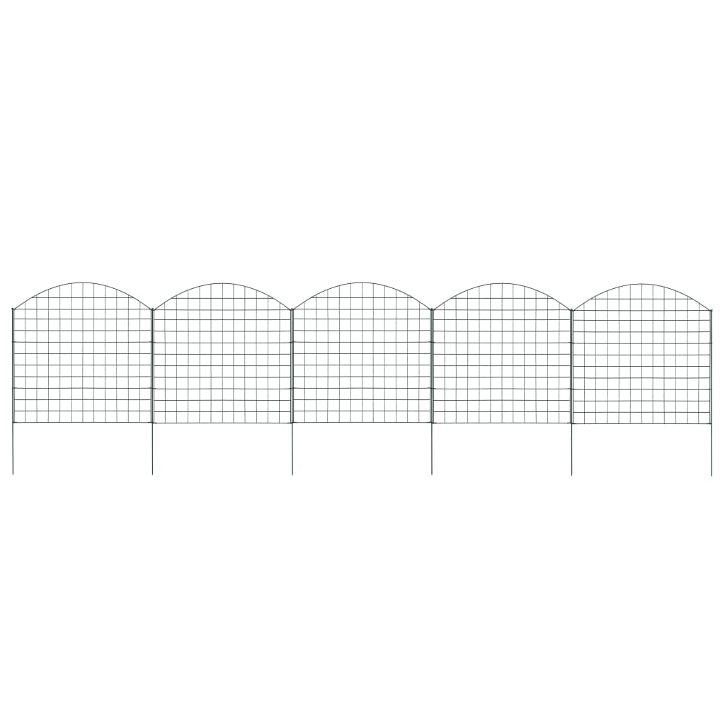VXL8719883785783_a_en_hd_1.jpg vidaXL Oblúkový záhradný plot 77,5x78,5 cm, zelený – Obrázok 1