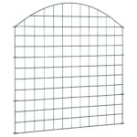 vidaXL Oblúkový záhradný plot 77,5x78,5 cm, zelený – Obrázok 3
