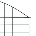 vidaXL Oblúkový záhradný plot 77,5x78,5 cm, zelený – Obrázok 4